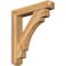Ekena Millwork Merced Craftsman Rough Sawn Bracket w/ Offset Brace, Western Red Cedar, 6"W x 30"D x 34"H BKT0604X30X34MRC04RWR - alternate 1